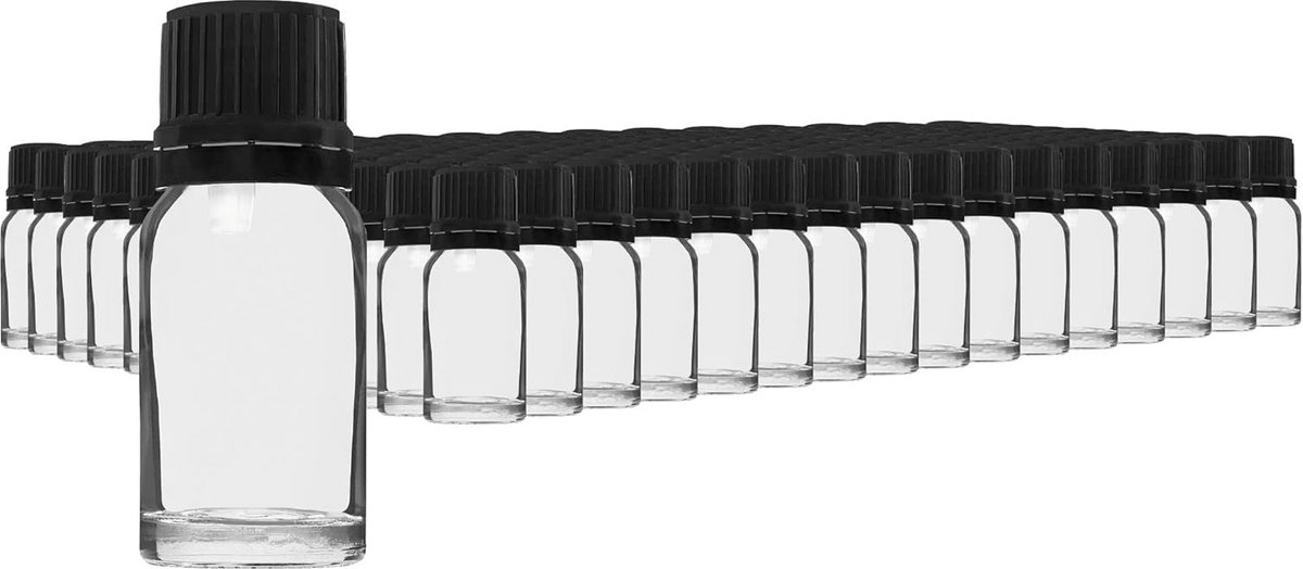 Glazen Pipetflesjes Set 10ml Inclusief 192 Stuks en Diverse Doseeraccessoires