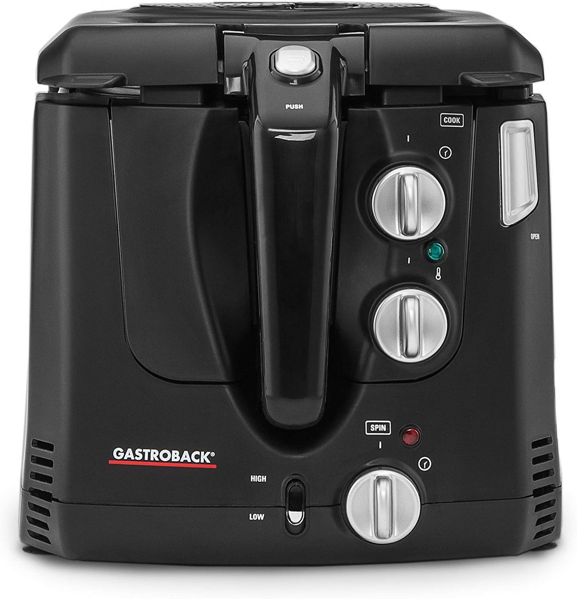 Mini Heteluchtfriteuse met Roterende Mand - Vetarm Frituren 2000W en Timer