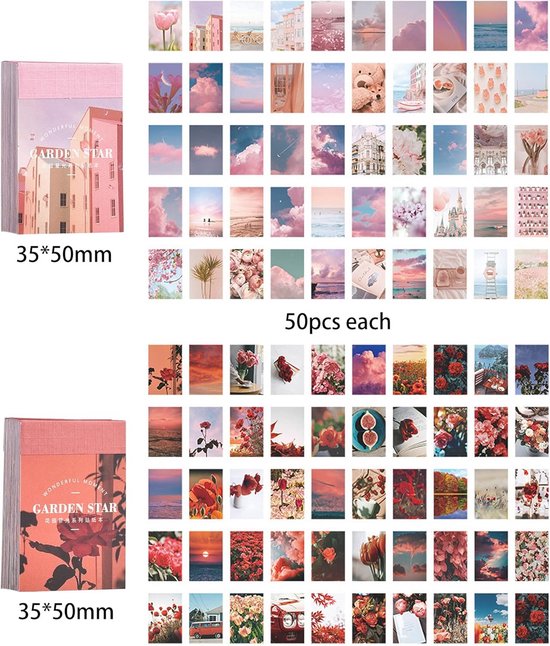 400 stuks Washi stickerset, Basicon Washi stickerset voor journaling, scrapbooking, dagboek, album, notitieboek, kaarten maken, doe-het-zelf kunst en handwerk, 8 stuks