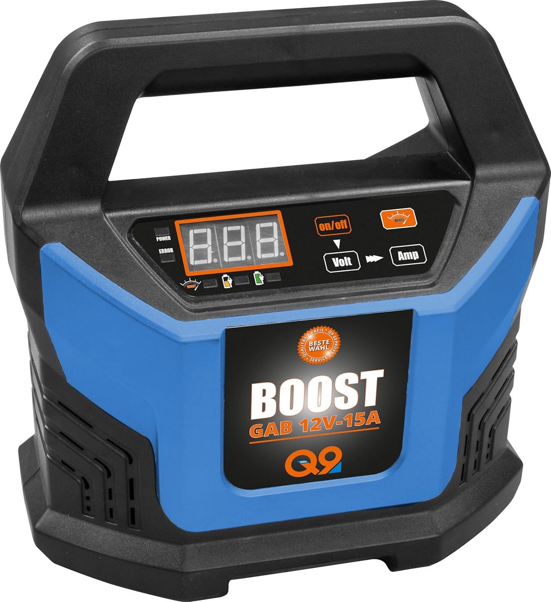 Intelligente 12V Acculader met Boost Functie voor Auto en Motor