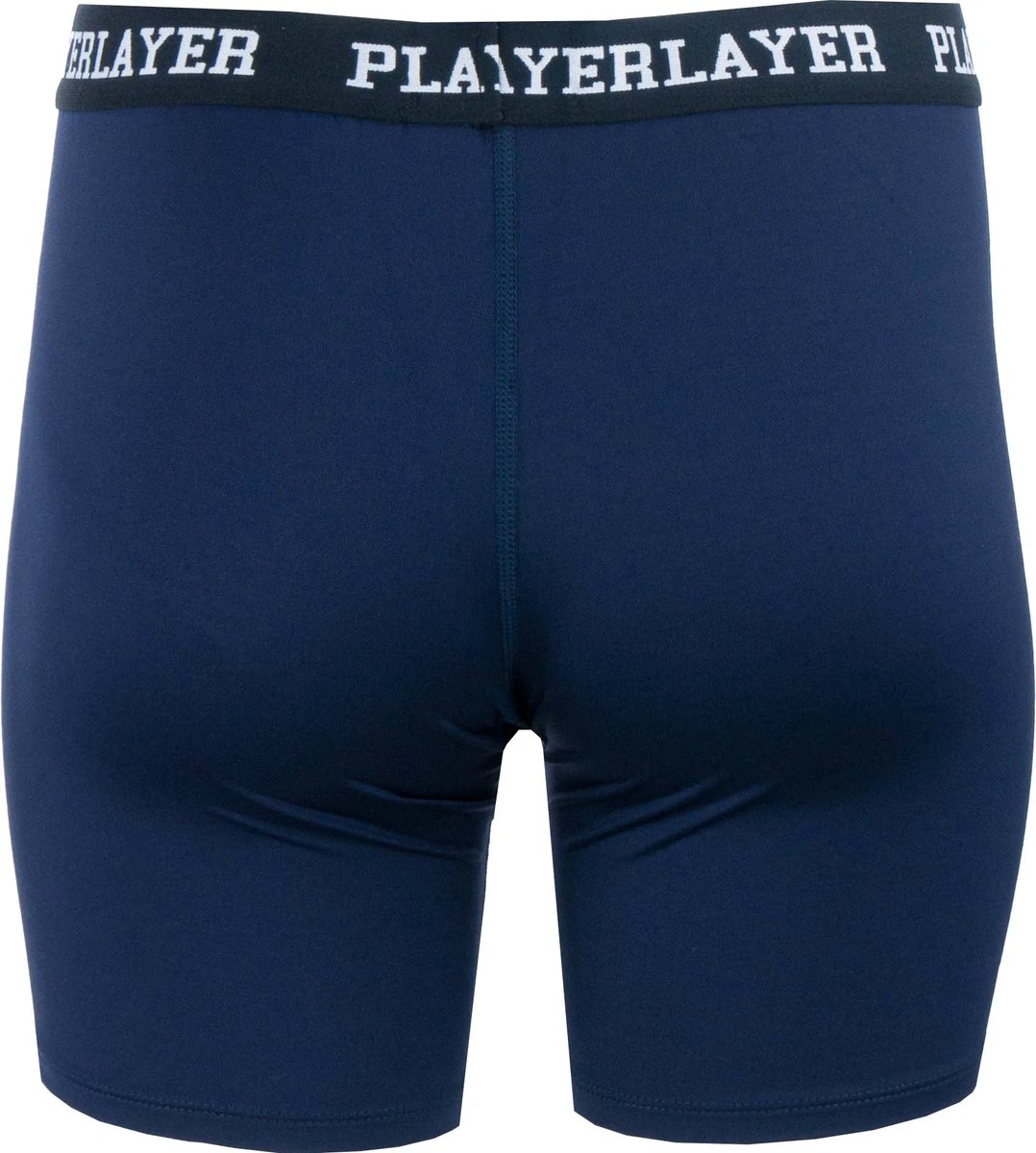Dames elastische short Playerlayer marineblauw - XS