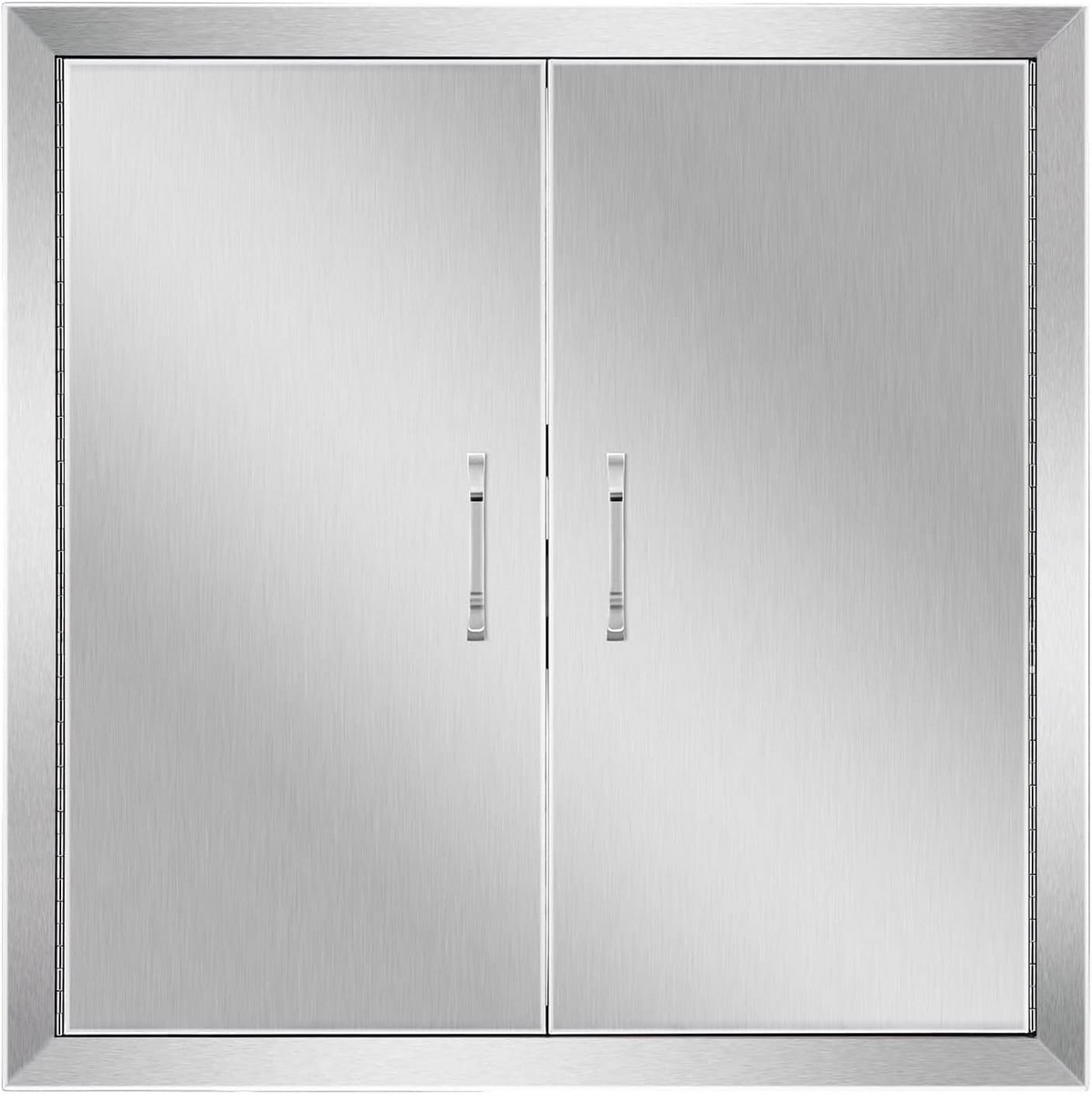 RVS Keukendeur Dubbel voor Buitenkeuken en BBQ Eiland - 61 x 61 cm