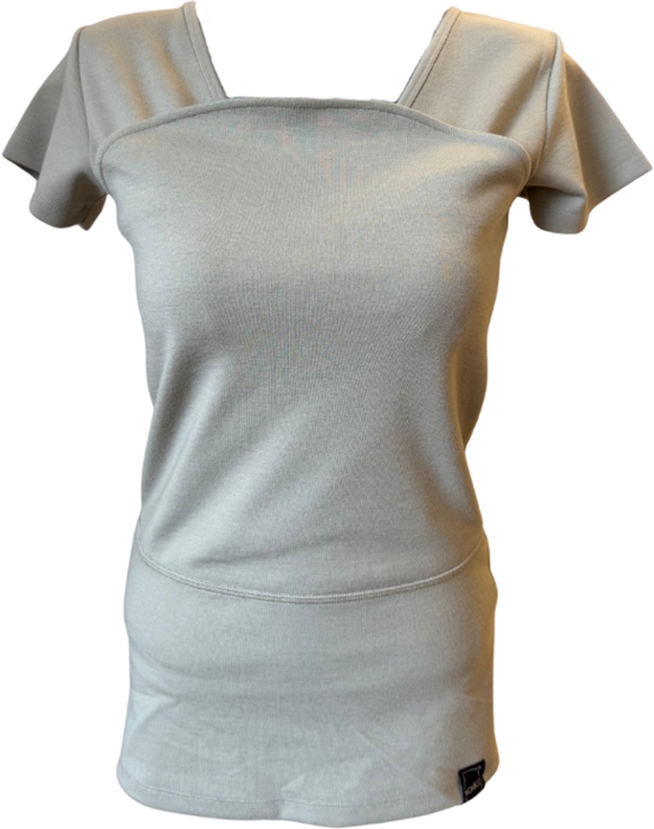 Womboo Buidelshirt Vrouw - Taupe - Maat L