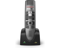 Philips SpeechMike Premium Air SMP4010 - Draadloze dicteermicrofoon - Schuifschakelaar - Lossless spraaktechnologie - Aanraaksensor - Antraciet