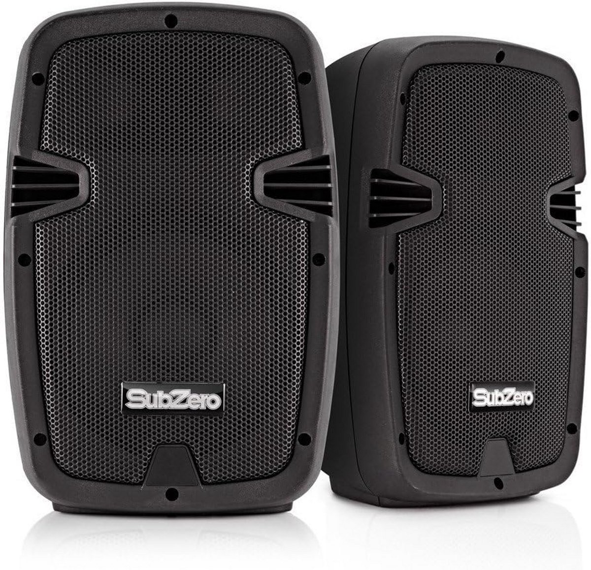 Set van 2 Actieve en Passieve 8 Inch Luidsprekers met 200W Vermogen en Digitale Mediaspeler