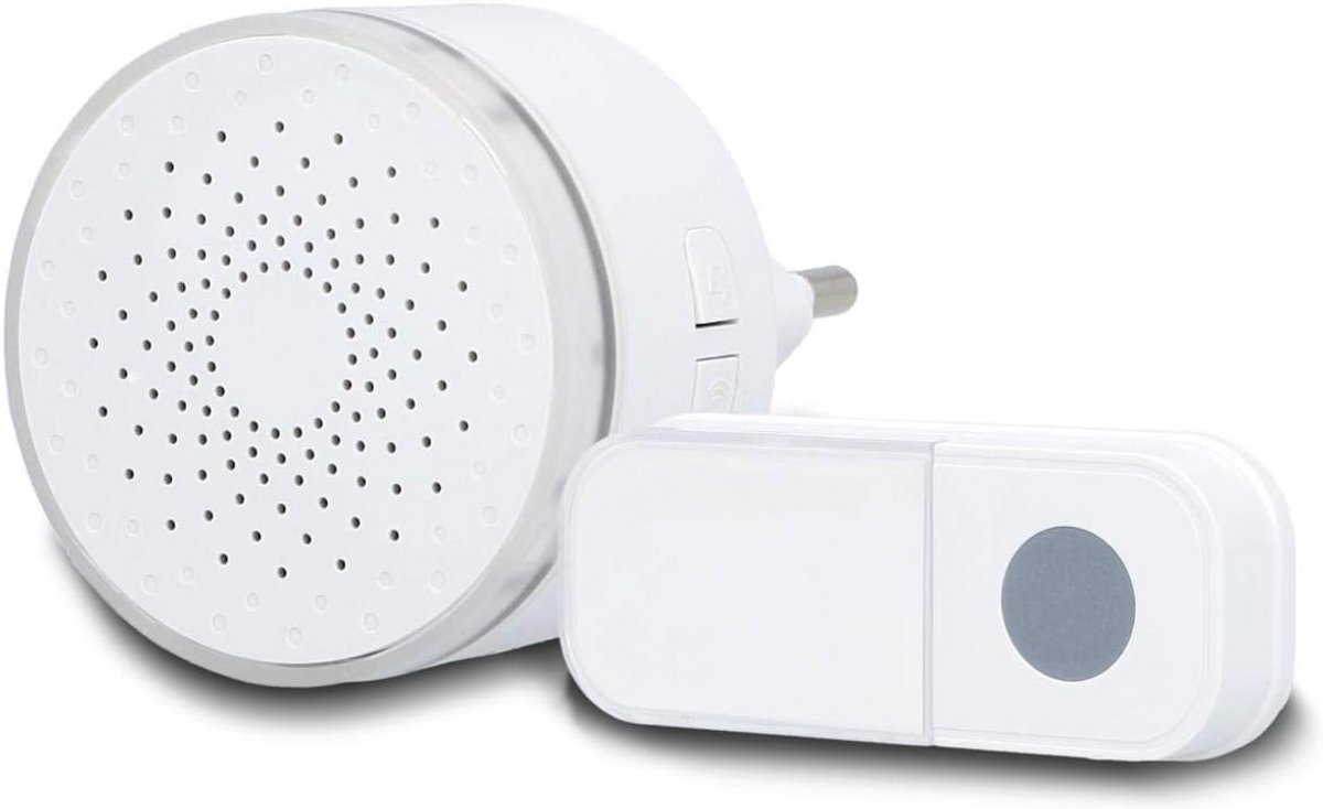 Draadloze Deurbel met Plug-in Ontvanger en 38 Melodieën