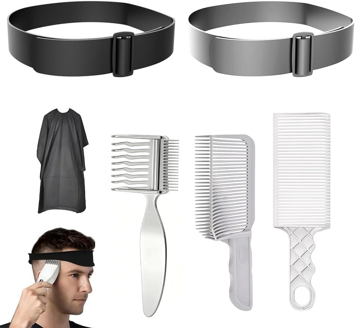 Geleidekam Set voor Zelf Haar Knippen en Kapsels
