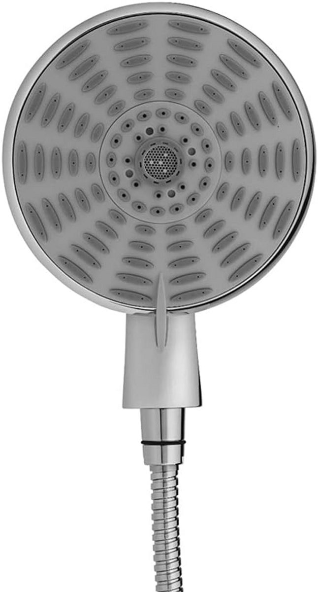 Handdouche met 8 standen en waterbesparing - 6 inch - Geborsteld chroom
