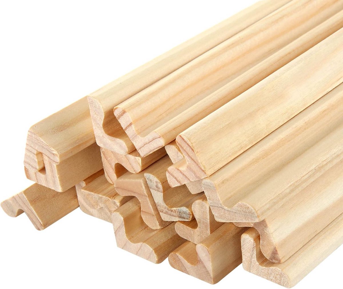 20 Houten Tegelhouders voor Letters, Dominostenen en Knutselwerkjes | Universele Display Standaards