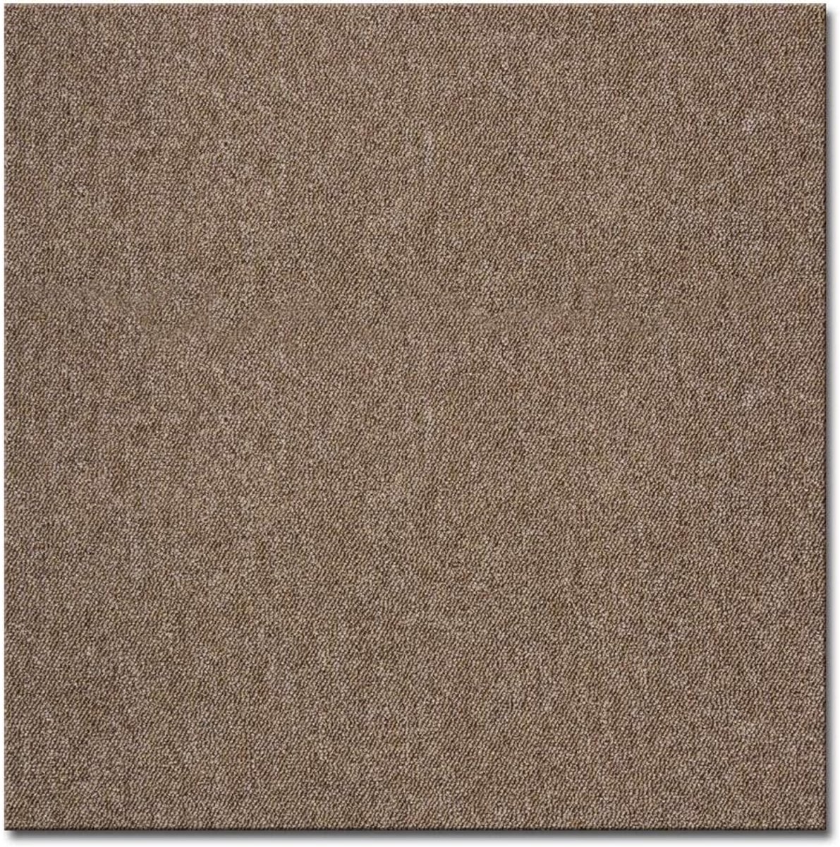Zelfklevende Tapijttegels 50x50 cm Donkerbruin - Geluiddempend & Geschikt voor Vloerverwar