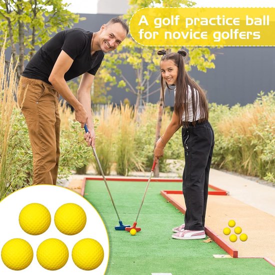 120 Stuks Schuim Oefenballen voor Golf, Zacht en Realistisch Gevoel voor Trainen Binnen of Buiten van Merkloos — afbeelding 3