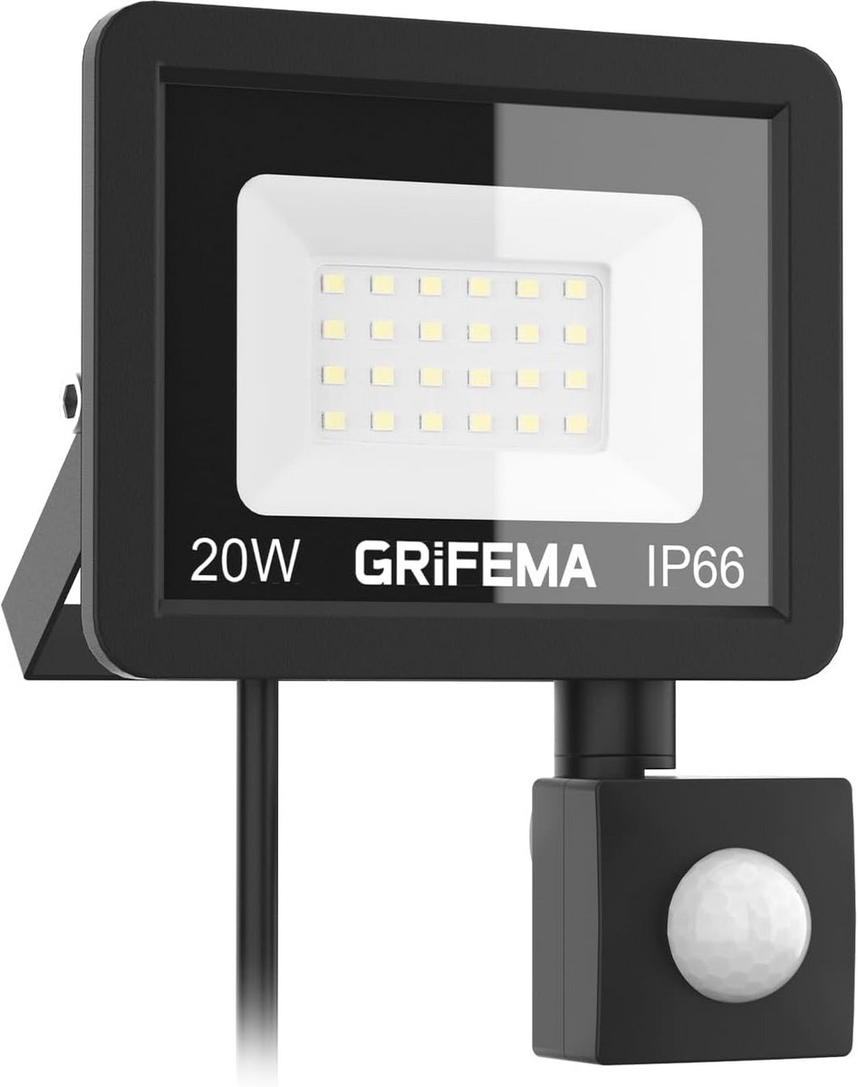 Waterdichte Buiten LED Schijnwerper met Bewegingssensor 20W