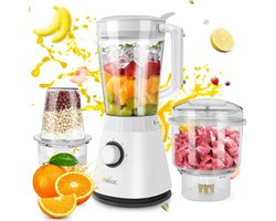 Vedder House - Keukenmachine - 3 functies - Blender - Hakmolen - Versnipperaar - Foodprocessor