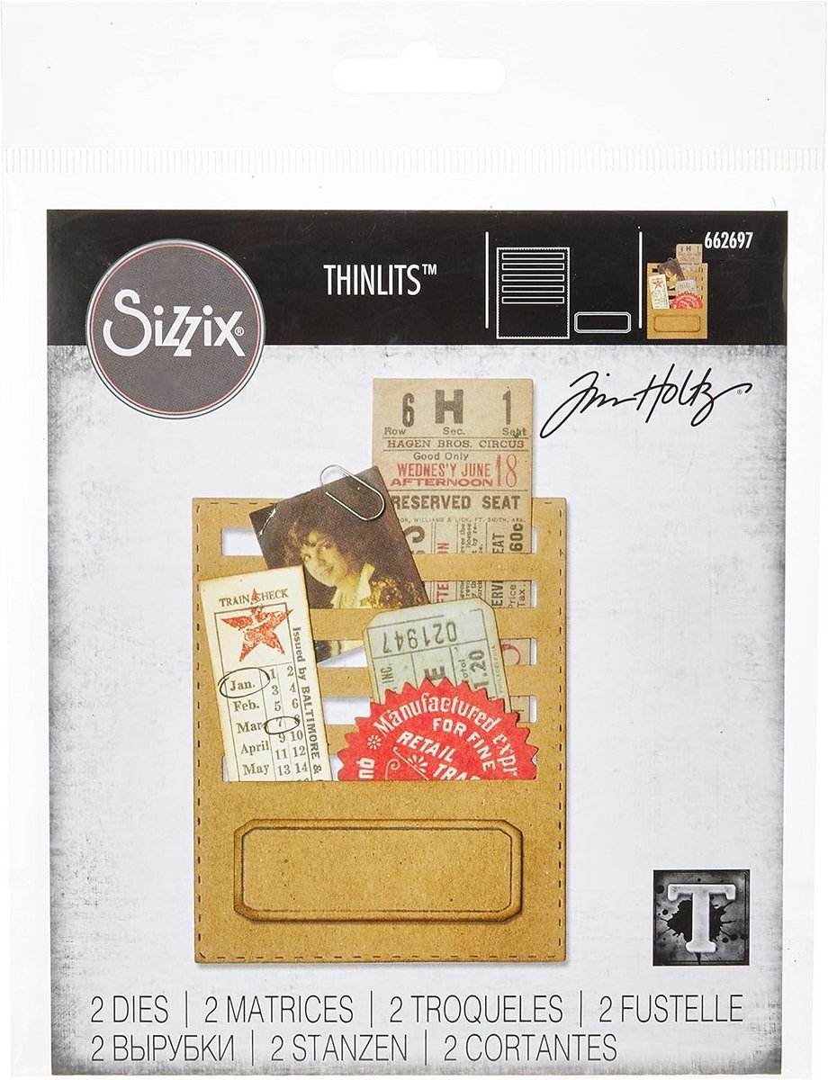 Dunne Stanset - Snijmal voor Papier, Karton en Folie - 19 x 14.5 cm