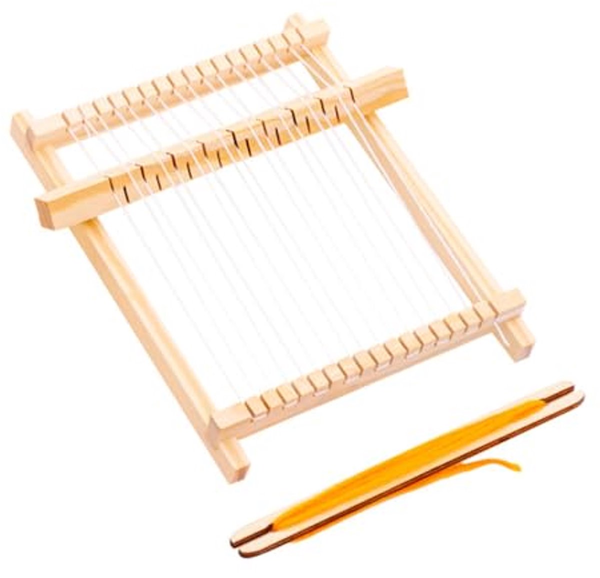 longziming -Weefgetouwset – Houten Breimachine voor Kinderen – DIY Weefgetouw Speelgoed voor Creatief Handwerk – Leerzaam en Veilig – Stimuleert Geduld en Breivaardigheden – voor kinderen, volwassenen en beginners