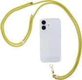 Cordon universel pour téléphone Selencia - Chaîne pour téléphone - Cordon pour téléphone portable compatible avec iPhone et Samsung - Poussière d'olive