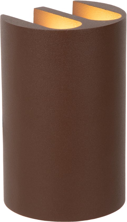 Lucide YORK - Wandspot / Wandlamp Binnen/Buiten - LED - 4 × 1,2W 2700K - IP54 - Roest bruin - Essential