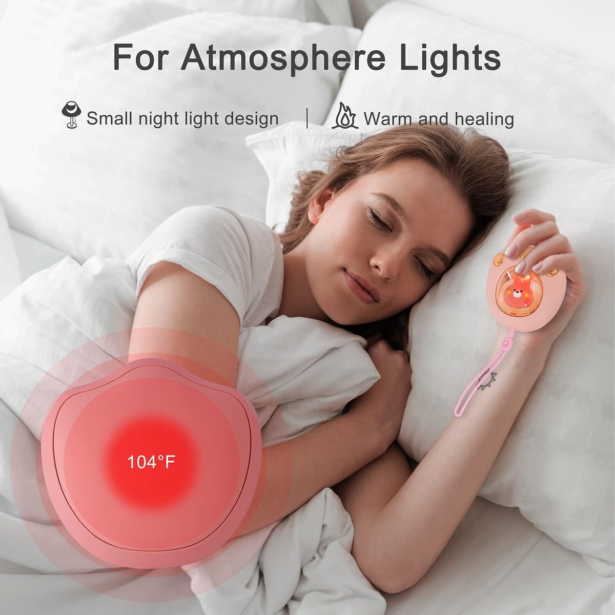Oplaadbare schattige kattenpoot elektrische handwarmer, draagbare en herbruikbare handwarmer, met 3-6 uur langdurige verwarming en kleurrijke lampjes, voor kinderen, vrouwen en mannen in de koude winter — cadeau in Gadgets - foto 5