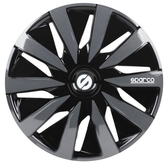 Sparco Wieldoppen Velgen - 15 inch - Zwart/Grijs