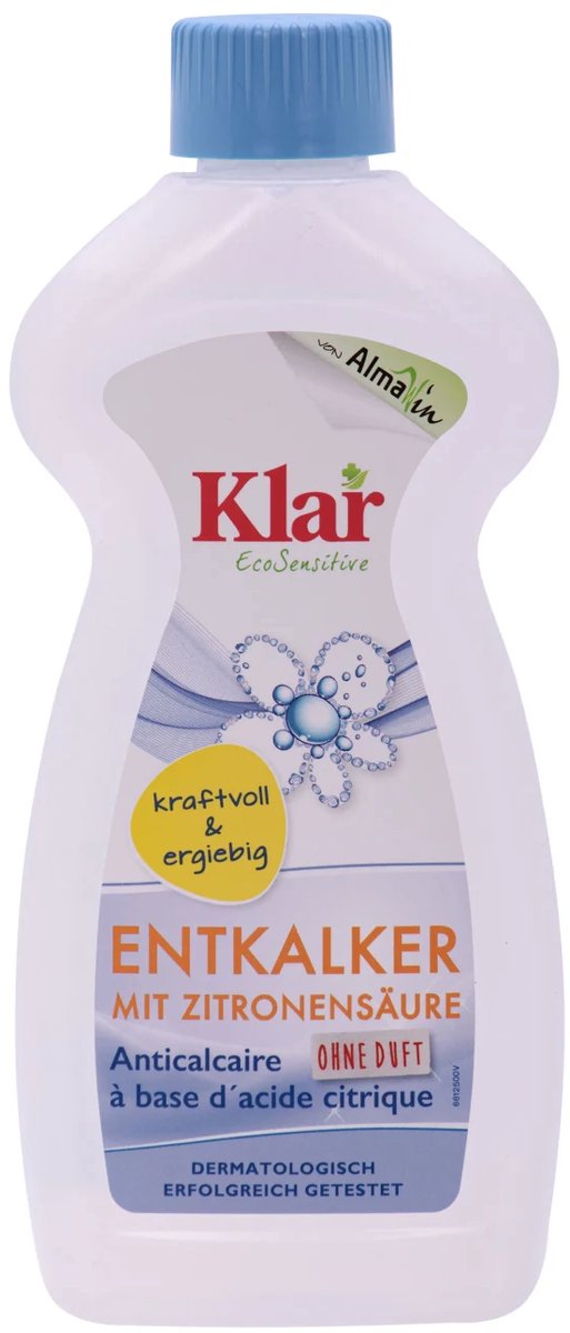 Ontkalker citroenzuur, Kalk verwijderen, Citroenzuur ontkalken, 500 ml