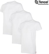 T-shirt Undiemeister - T-shirt homme - Coupe slim - Manches courtes - En Mellowood - Col rond - White ( Wit) - Lot de 3 - L