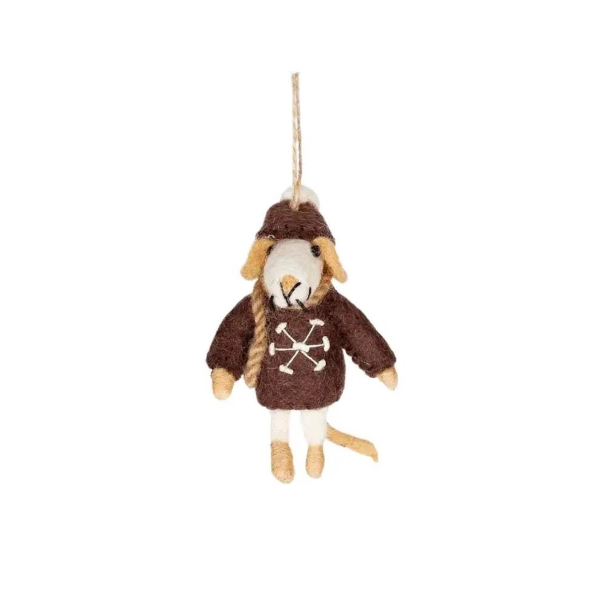Hanger Muis Donkerbruin - Hanger
