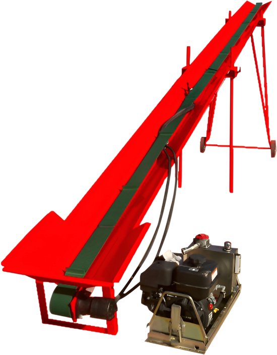 Transportband 7,5 meter brandhout met benzinemotor 2,5 pk Torros HTB75 van Torros — afbeelding 3