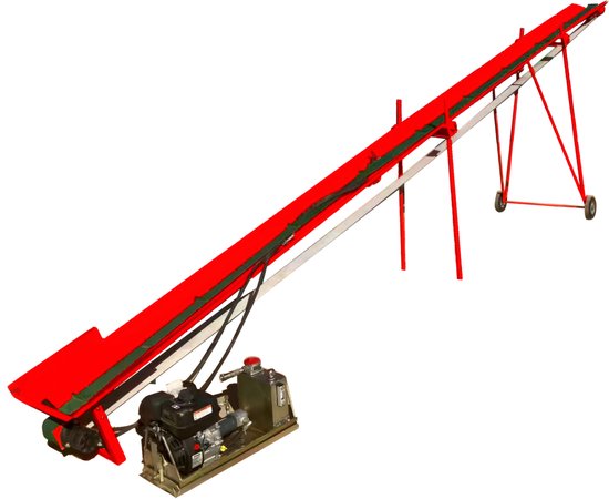 Transportband 7,5 meter brandhout met benzinemotor 2,5 pk Torros HTB75 van Torros — afbeelding 5