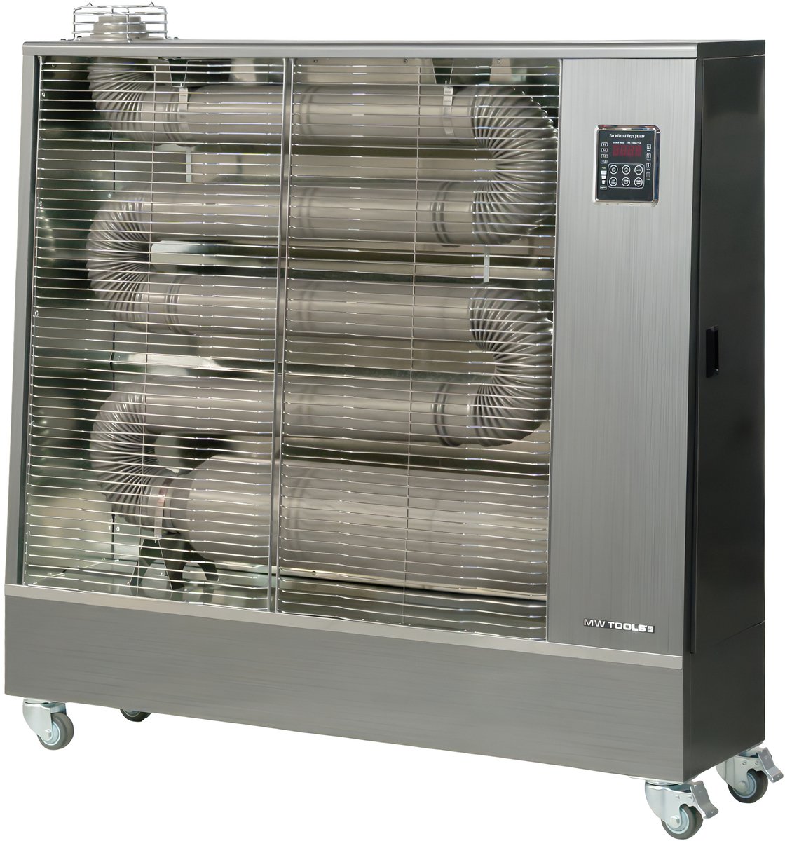Infrarood dieselstraler Pro 21 kW silver 220-1200 m³ MW Tools WD74IK