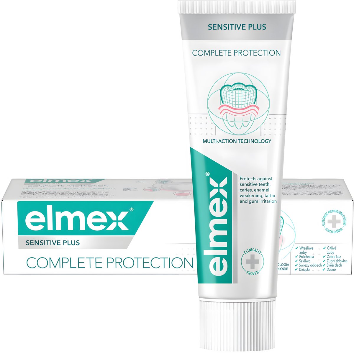 Elmex Sensitive Plus - Tandpasta - Complete Protection - Tinfluoride technologie - 75ml