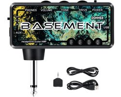 Draagbare Hoofdtelefoonversterker voor Basgitaar USB Oplaadbaar Mini Oefenversterker