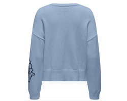 Ony Onpetra S Fower O-neck Soft Chambray | Blauw | Maat: L