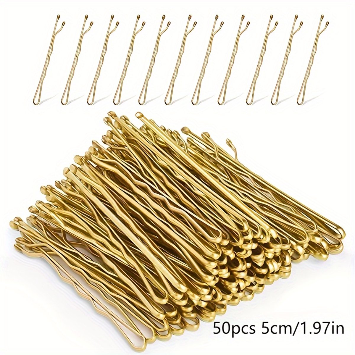 Livé® Haarspeldjes – 50 Stuks Gouden Klassieke Meisjes