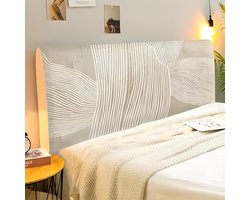 1 stuk-160cm hoofdbord hoes-Beschermhoes voor het hoofdbord-stofdichte stretch hoofdbordafdekking- all-inclusive slipcover-rugbescherming-voor gevoerd hoofdeinde