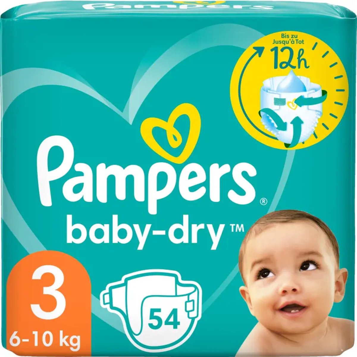 Pampers - Baby Dry - Maat 3 - Megapack - 162 luiers - 6/10KG