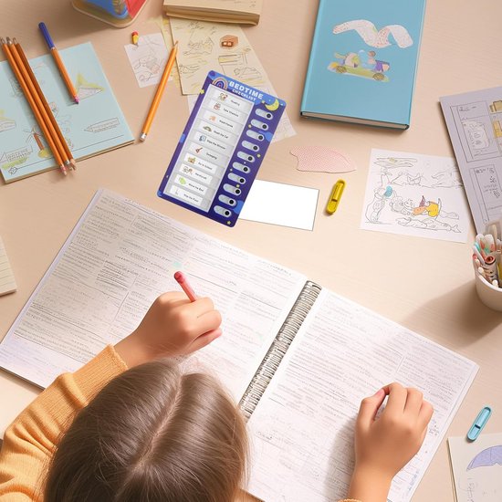 4 Stuks Kinderkarweitjeslijst - Chore Chart Met 12 Vervangkaarten - Dagelijkse Takenplanner Voor Kinderen