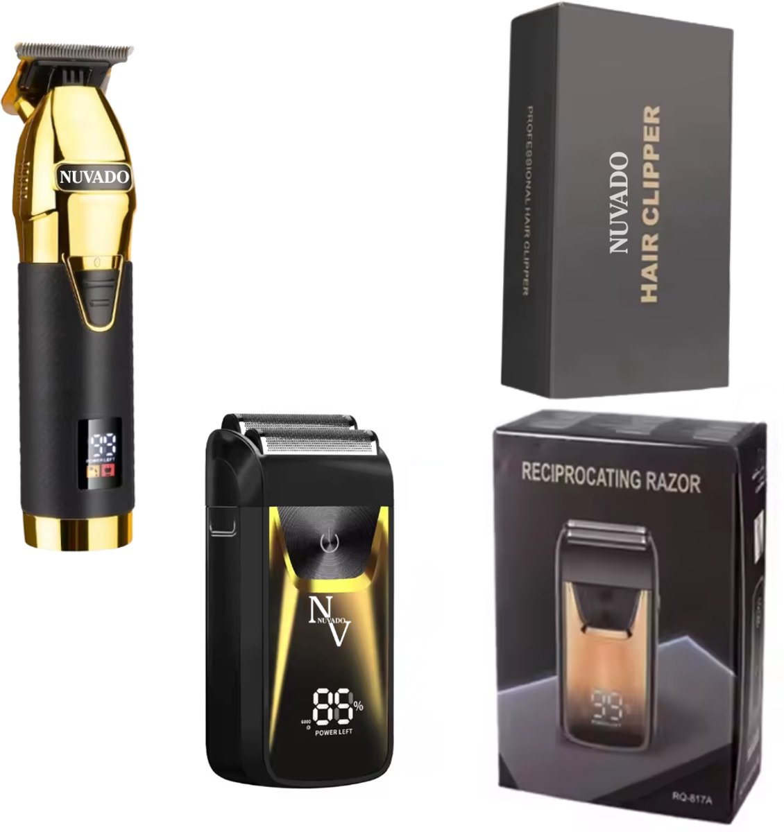 Nuvado Foil Shaver & Baardtrimmer Pakket - Elektrisch - afbeelding 2
