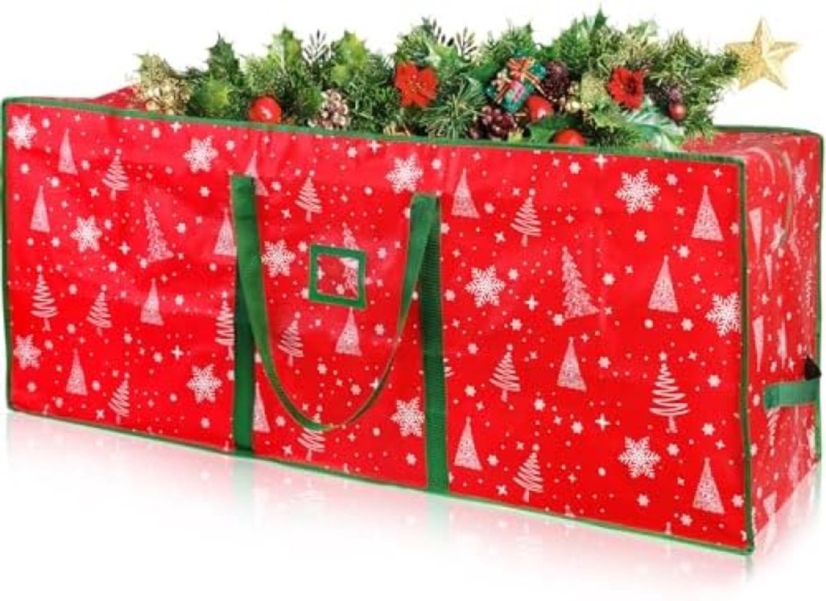 Waterdichte Opbergtas voor Kerstboom met Sneeuwvlok Print