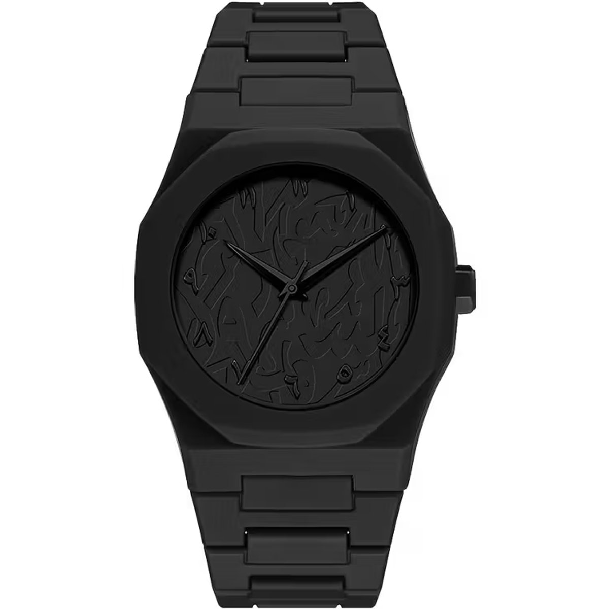 Baraka Treasures Luxe Horloge - Arabische Horloge - Arabic Dial - Unisex Horloge - Premium Horloge - Quartz - Ramadan Cadeau - Eid Cadeau - Zwart