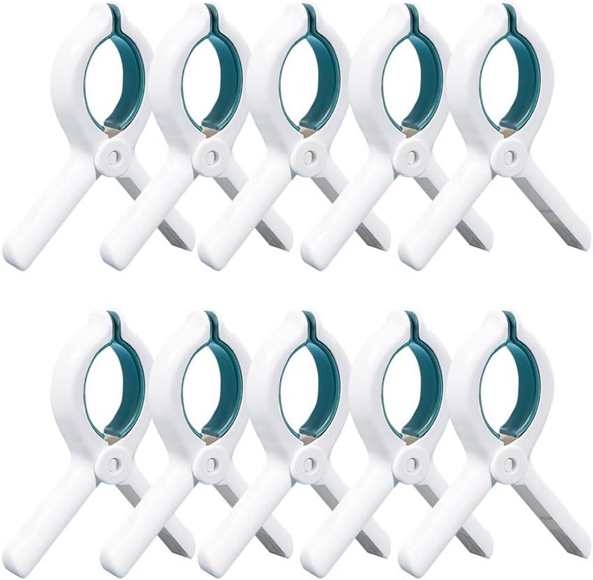 10 Stuks Grote Wasknijpers - Winddichte Clips voor Strandhanddoeken en Wasgoed