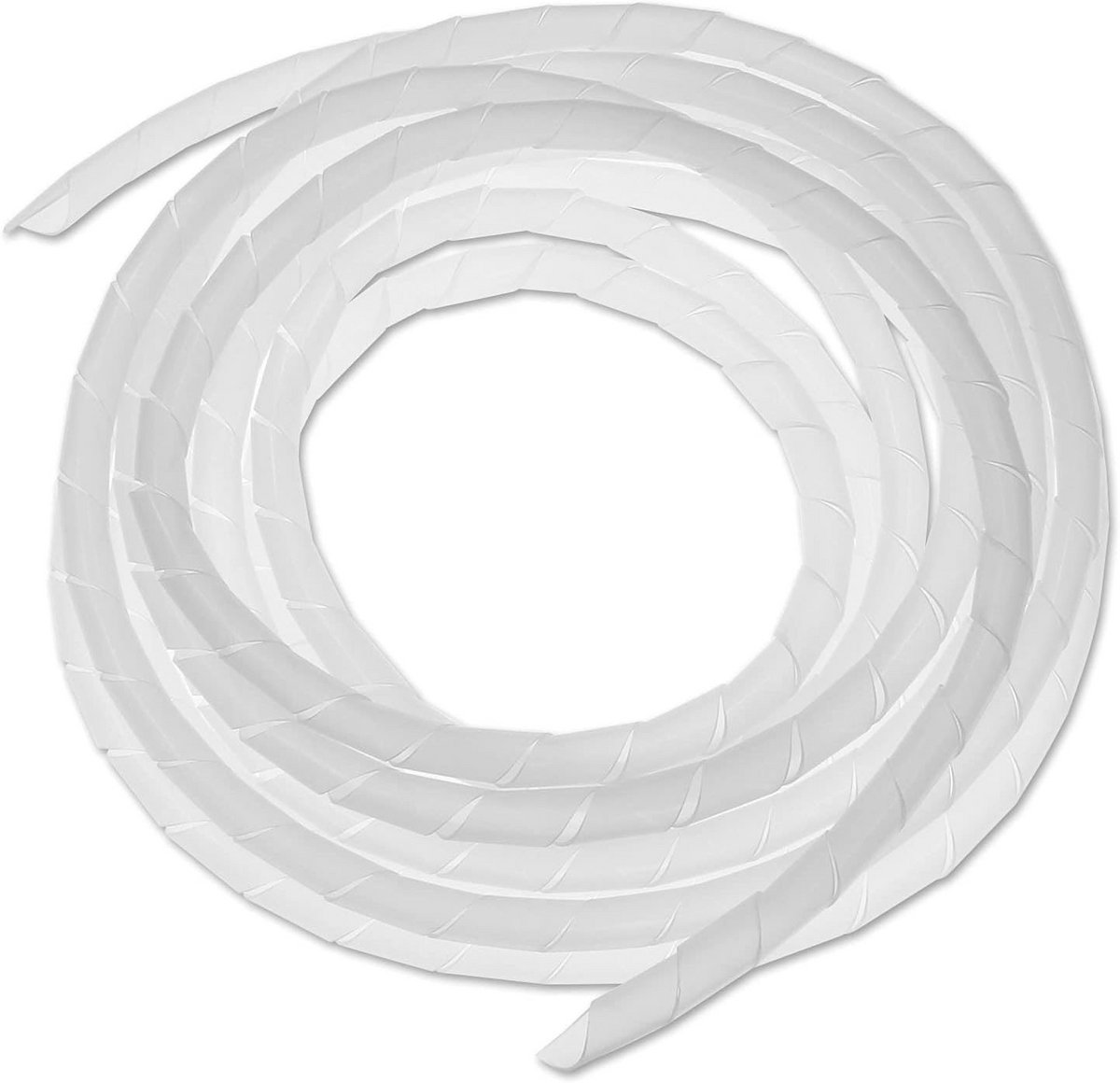 Spiraal Kabel Organizer Set voor Kabelmanagement, 5.3 Meter, 10mm Diameter, Transparant