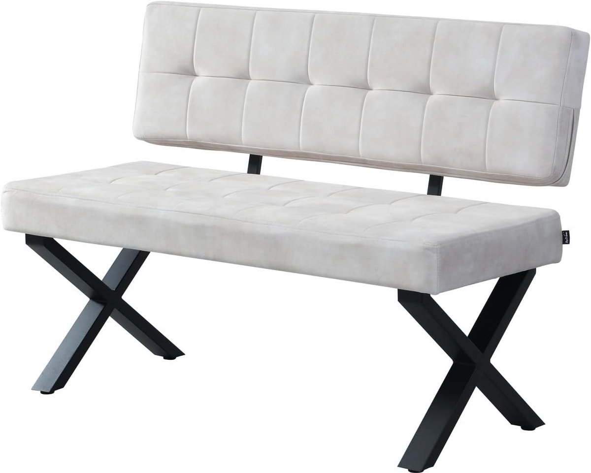 Industriële Stijl Bench met Metalen Frame voor Eetkamer of Hal