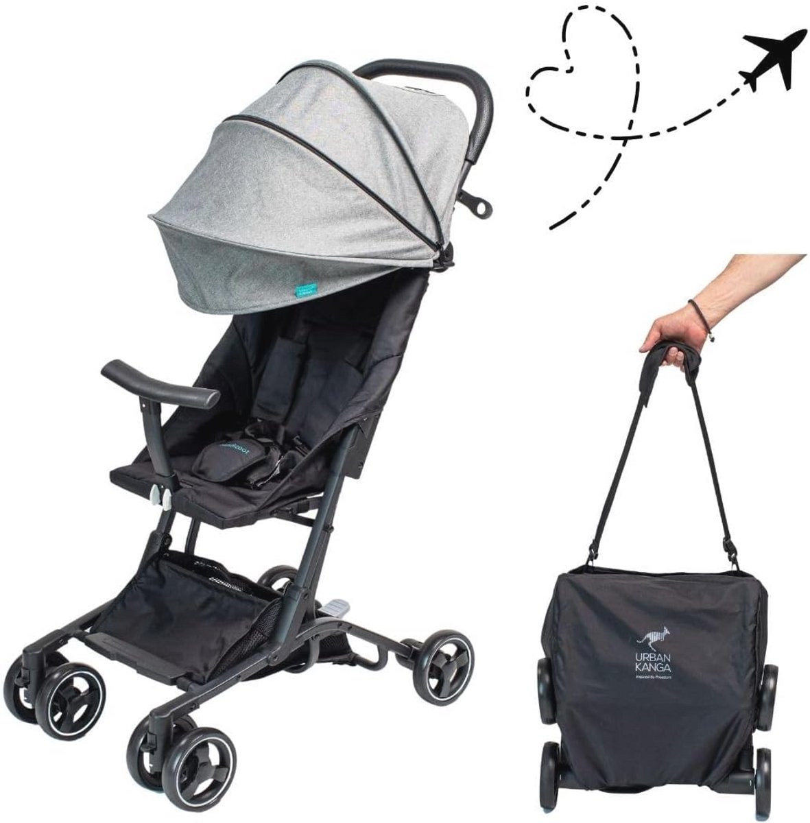 Reisbuggy voor Kinderen tot 25 kg - Lichtgewicht, Compact en Draagbaar