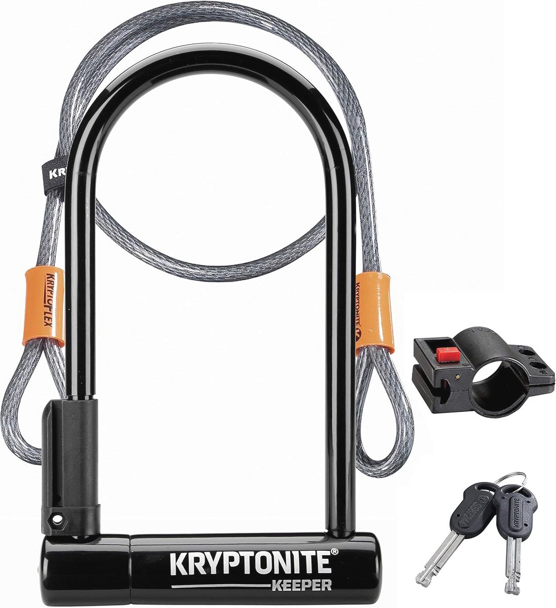 Beveiligingsslot met Flexibele Kabel voor Fietsen - 12 mm Staal, Veiligheidsniveau 5/10