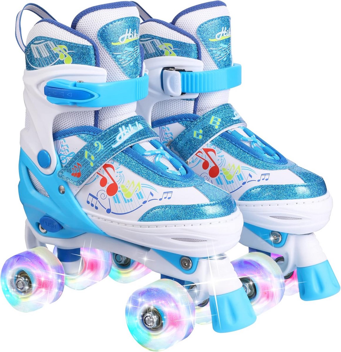 Verstelbare LED Rolschaatsen voor Kinderen – Comfortabele Quad Rolschaatsen