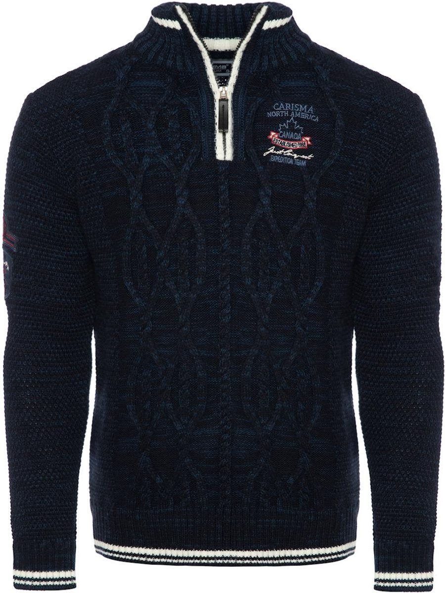 Carisma Premium Casual Gebreid Heren Trui Met Opstaande - XL