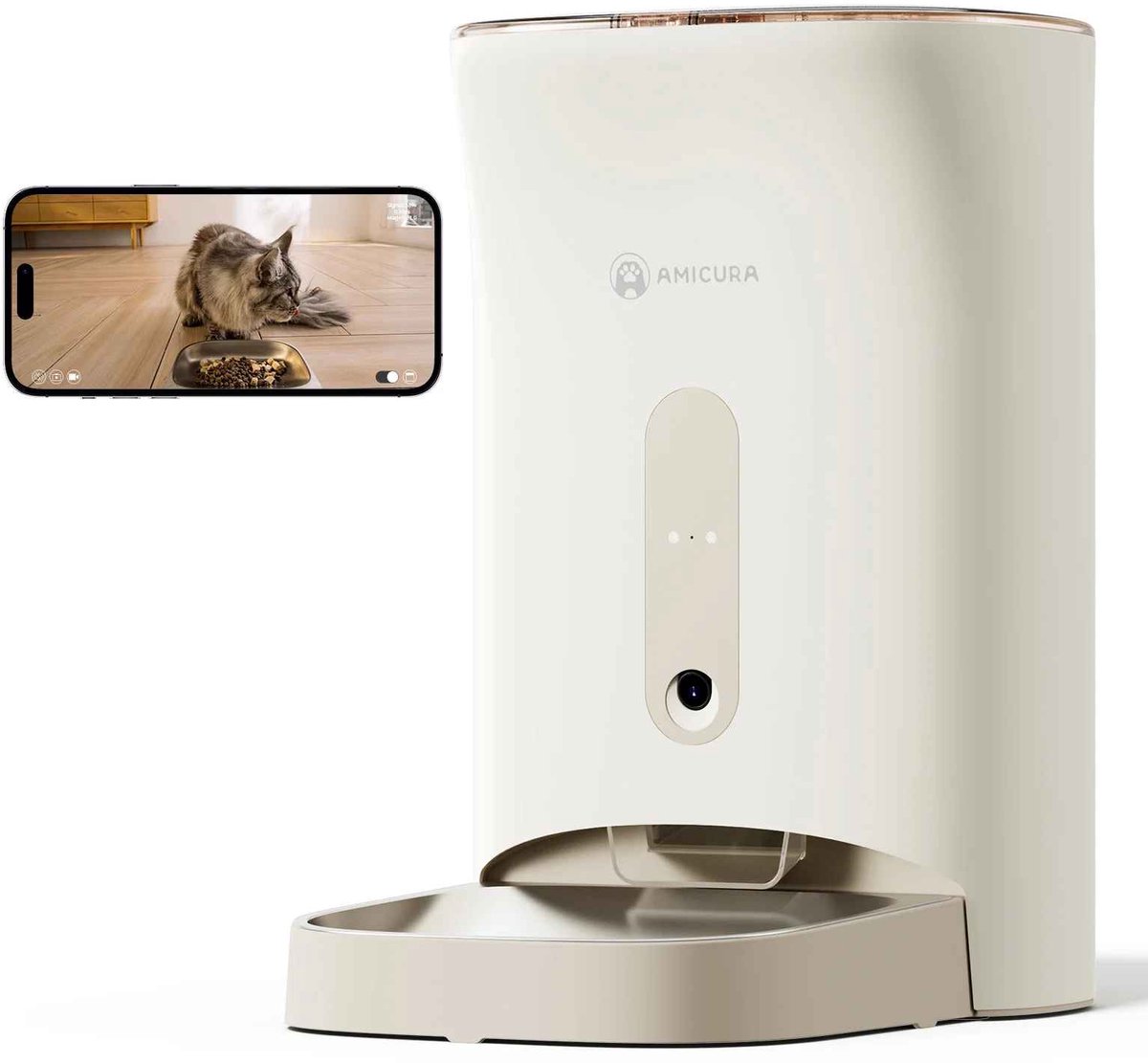 De Warenloods Automatische Voerbak Kat met Spraakfunctie - De - €169,95