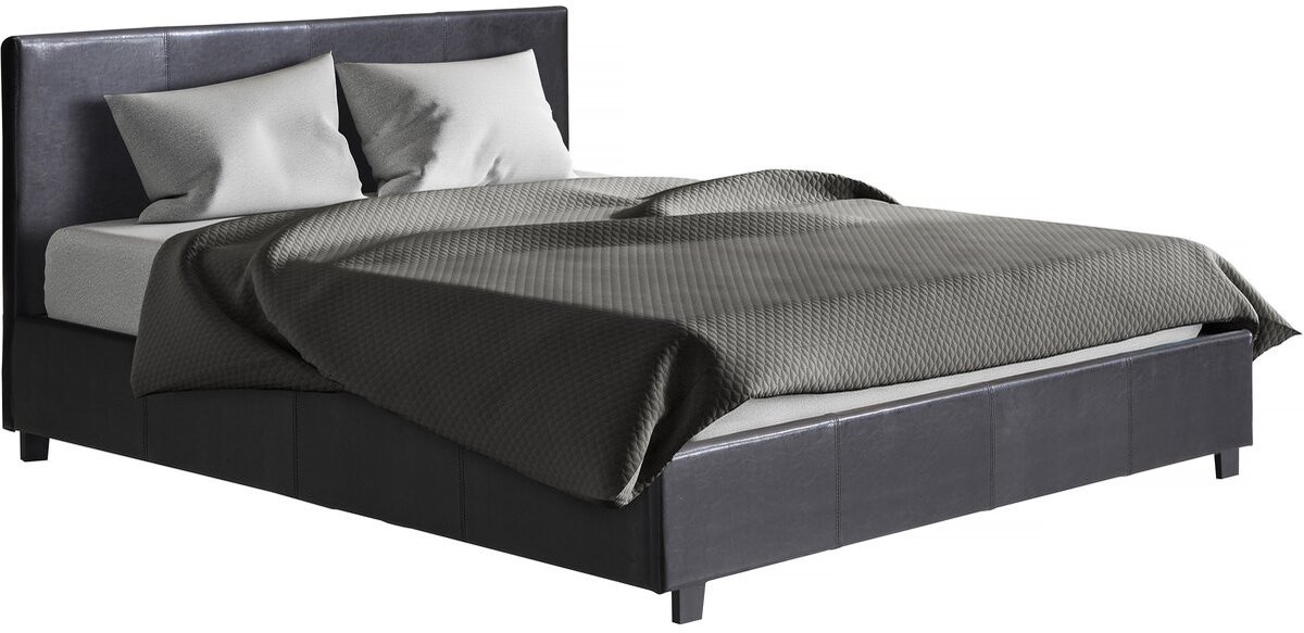 Tweepersoonsbed met opbergruimte bed "Carla" - 160 x 200 cm - Zwart