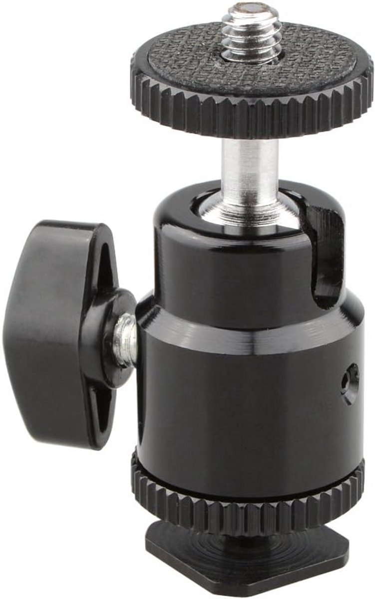 Mini Balhoofd Monteringsbeugel met 1/4 Schroef voor Cameraflitser en Accessoires