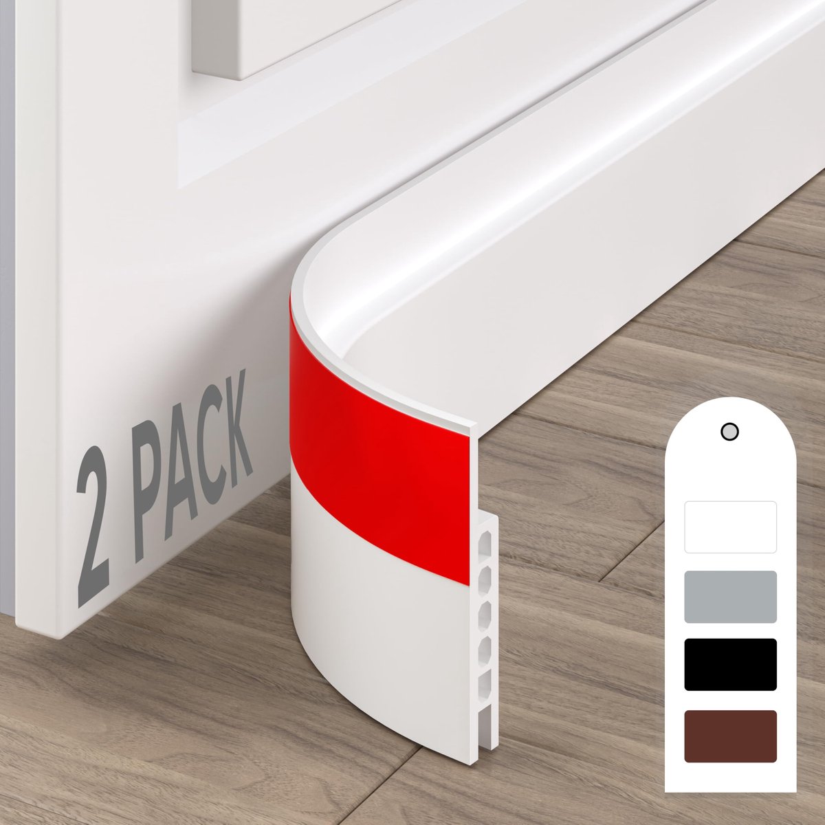 IMPERATORIS® Tochtstrip - Zelfklevende Tochtband - Isolatietape voor Ramen en Deuren - Bescherming Tegen Kou en Geluid - 100 Meter - Wit